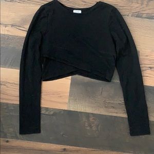 Tobi long sleeve crop top